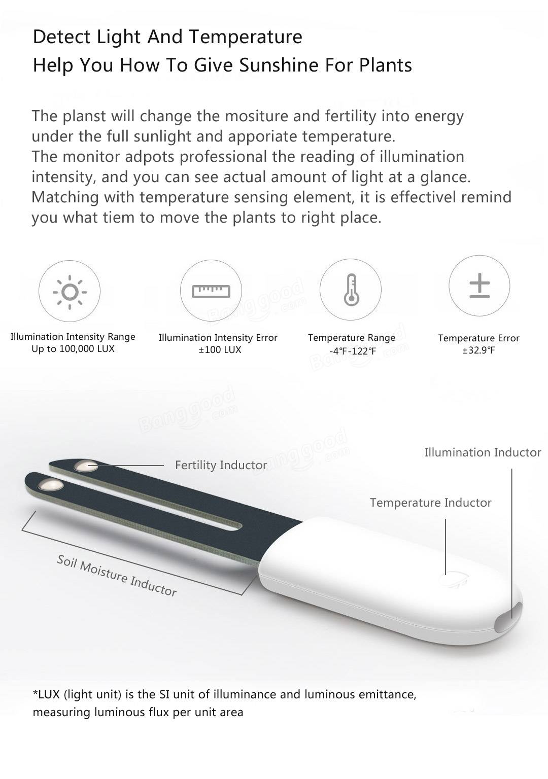 Xiaomi Mi Flora Monitor Chytrý senzor pro rostliny¨do hlíny měření ph meter istage rostliny 2 evropská eu verze